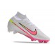 Nike Zoom Mercurial Superfly IX Elite FG Blanc Rose