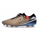 Nike Tiempo Legend X Elite FG Future Heritage Seda Dorada Metálica Moneda Negro