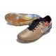 Nike Tiempo Legend X Elite FG Future Heritage Seda Dorada Metálica Moneda Negro