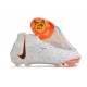 Botas de Fútbol Nike Phantom Luna Elite FG Blanco Negro Total Naranja