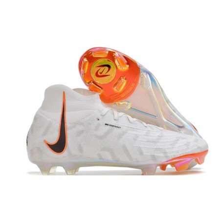 Botas de Fútbol Nike Phantom Luna Elite FG Blanco Negro Total Naranja