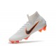 Bota Nike Mercurial Superfly VI Elite FG Blanco Naranja