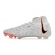 Botas de Fútbol Nike Phantom Luna Elite FG Blanco Negro Total Naranja