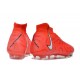Botas de Fútbol Nike Phantom Luna Elite FG Carmesí Vivo Blanco