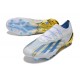 Zapatos Adidas X Crazyfast Messi.1 FG Blanco Azul Oro