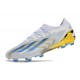 Zapatos Adidas X Crazyfast Messi.1 FG Blanco Azul Oro