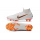 Bota Nike Mercurial Superfly VI Elite FG Blanco Naranja