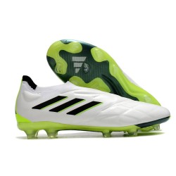 Zapatillas de fútbol adidas Copa Pure+ FG Blanco Negro Limón Lúcido