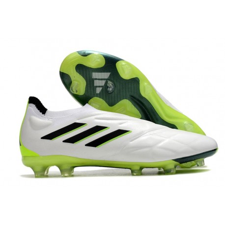 Zapatillas de fútbol adidas Copa Pure+ FG Blanco Negro Limón Lúcido