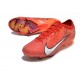 Nike Air Zoom Mercurial Vapor XV Elite FG MDS Carmesí Claro Marfil Claro Mandarina Viva