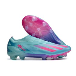 Bota adidas X Crazyfast.1 LL FG Messi X Miami Turquesa Rosa