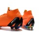 Bota Nike Mercurial Superfly VI Elite FG Naranja Negro
