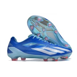 Bota de Futbol adidas X Crazyfast+ FG Royal Vivo Blanco Solar Rojo