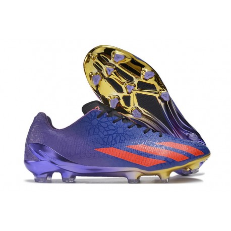 Bota de Futbol adidas X Crazyfast+ FG Salah Egyptian Nights - Violeta Rojo Azul