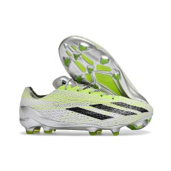 Bota de Futbol adidas X Crazyfast Strung + FG Gris Negro Limón Lúcido