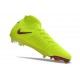 Botas de Fútbol Nike Phantom Luna Elite FG Amarillo Rojo