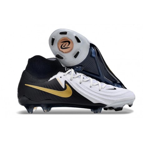 Zapatillas Nike Phantom Luna 2 Elite FG Blanco Negro Mtlc Dorado Moneda