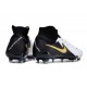 Zapatillas Nike Phantom Luna 2 Elite FG Blanco Negro Mtlc Dorado Moneda