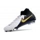 Zapatillas Nike Phantom Luna 2 Elite FG Blanco Negro Mtlc Dorado Moneda