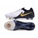 Bota Nike Phantom Luna II Elite L FG Blanco Negro Mtlc Dorado Moneda