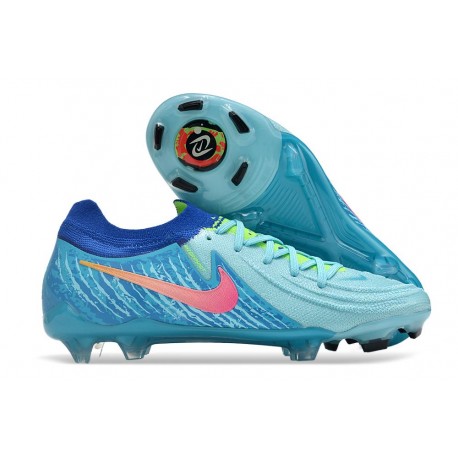 Bota Nike Phantom Luna II Elite L FG Azul Rosa