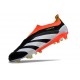 adidas Predator Elite Laceless Cesped Natural Seco Negro Blanco Rojo