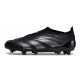 adidas Predator Elite Laceless Cesped Natural Seco Negro Carbón