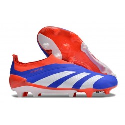 adidas Predator Elite Laceless Cesped Natural Seco Azul Rojo Blanco