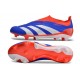 adidas Predator Elite Laceless Cesped Natural Seco Azul Rojo Blanco