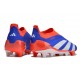 adidas Predator Elite Laceless Cesped Natural Seco Azul Rojo Blanco