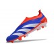 adidas Predator Elite Laceless Cesped Natural Seco Azul Rojo Blanco