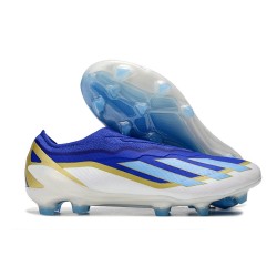 Bota adidas X Crazyfast.1 LL FG Messi Lucid Azul Azul Burst Blanco