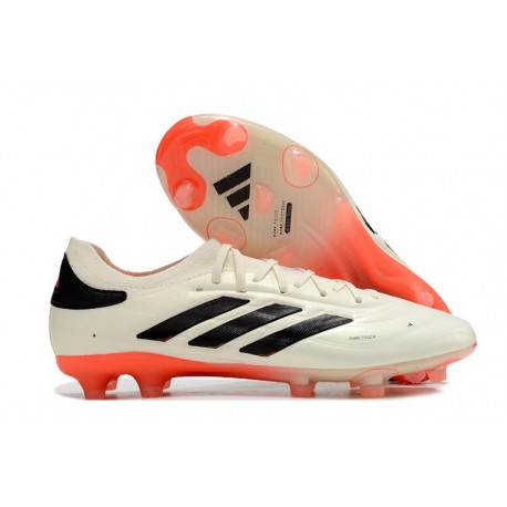 adidas Copa Pure 2 Elite + FG Marfil Negro Rojo