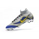 Bota Nike Mercurial Superfly VI Elite FG Plata Azul