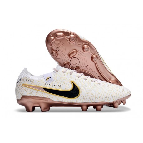 Nike Tiempo Legend X Elite FG Blanco Oro Negro