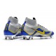 Bota Nike Mercurial Superfly VI Elite FG Plata Azul