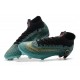 Bota Ronaldo Nike Mercurial Superfly VI Elite CR7 FG Azul Oro