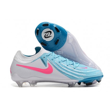 Bota Nike Phantom Luna II Elite L FG Blanco Azul Rosa