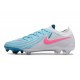 Bota Nike Phantom Luna II Elite L FG Blanco Azul Rosa