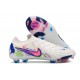 Bota Nike Phantom Luna II Elite L FG Blanco Rosa Azul