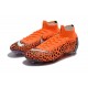 Bota Ronaldo Nike Mercurial Superfly VI Elite FG Naranja Negro