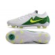 Bota Nike Phantom Luna II Elite L FG Blanco Verde Amarillo