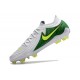 Bota Nike Phantom Luna II Elite L FG Blanco Verde Amarillo