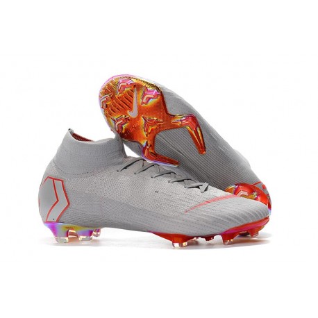 Nike Zapatillas Mercurial Superfly 6 Elite DF FG - Gris Naranja