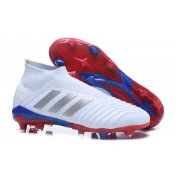 adidas Zapatos de Futbol Predator 18+ FG Blanco Argento