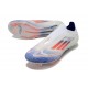 adidas F50 Elite Sin Cordones FG Ftwr Blanco Azul Lúcido Rojo