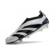 adidas Predator Elite Laceless Cesped Natural Seco Plata Negro