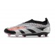 adidas Predator Elite Laceless Cesped Natural Seco Plata Negro Rosa