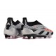 adidas Predator Elite Laceless Cesped Natural Seco Plata Negro Rosa