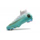 Ronaldo Nike Zapatillas Mercurial Superfly 6 Elite DF FG - Azul Blanco